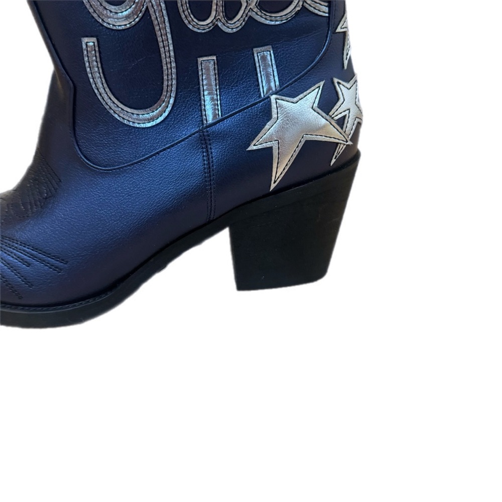Navy 'Y'all' Western Cowboy Boots size 9 brand new - Picture 6 of 10